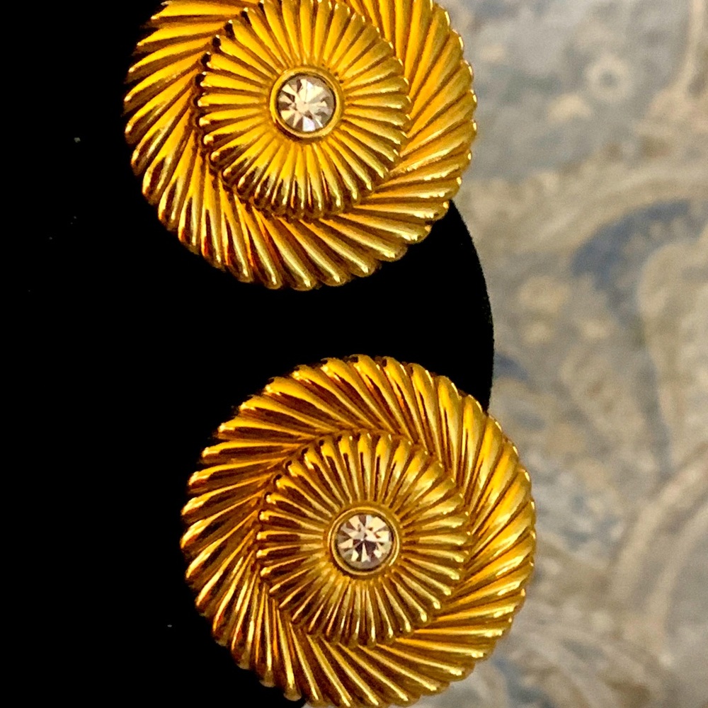 Pierced earrings.